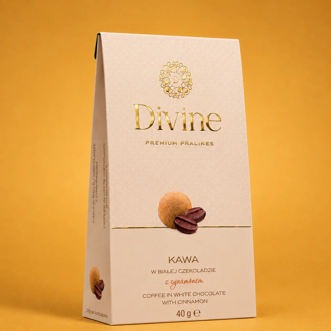 Kawa w białej czekoladzie z cynamonem DIVINE 40 g