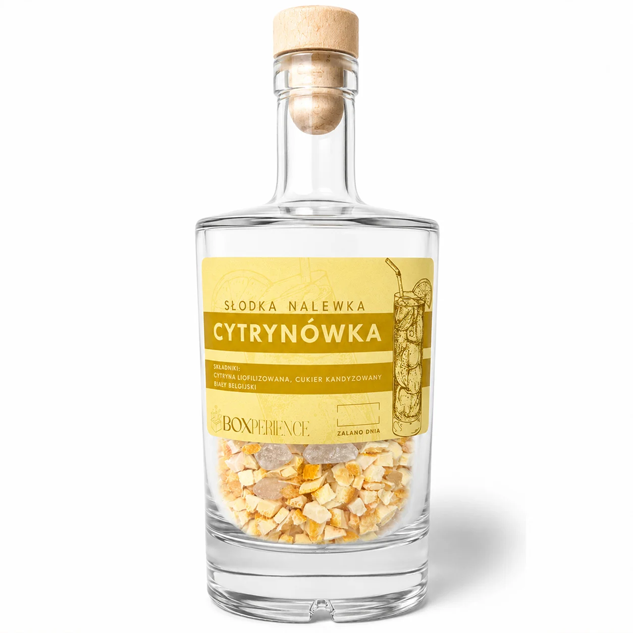 Cytrynówka YELLOW z liofilizowaną cytryną i cukrem kandyzowanym