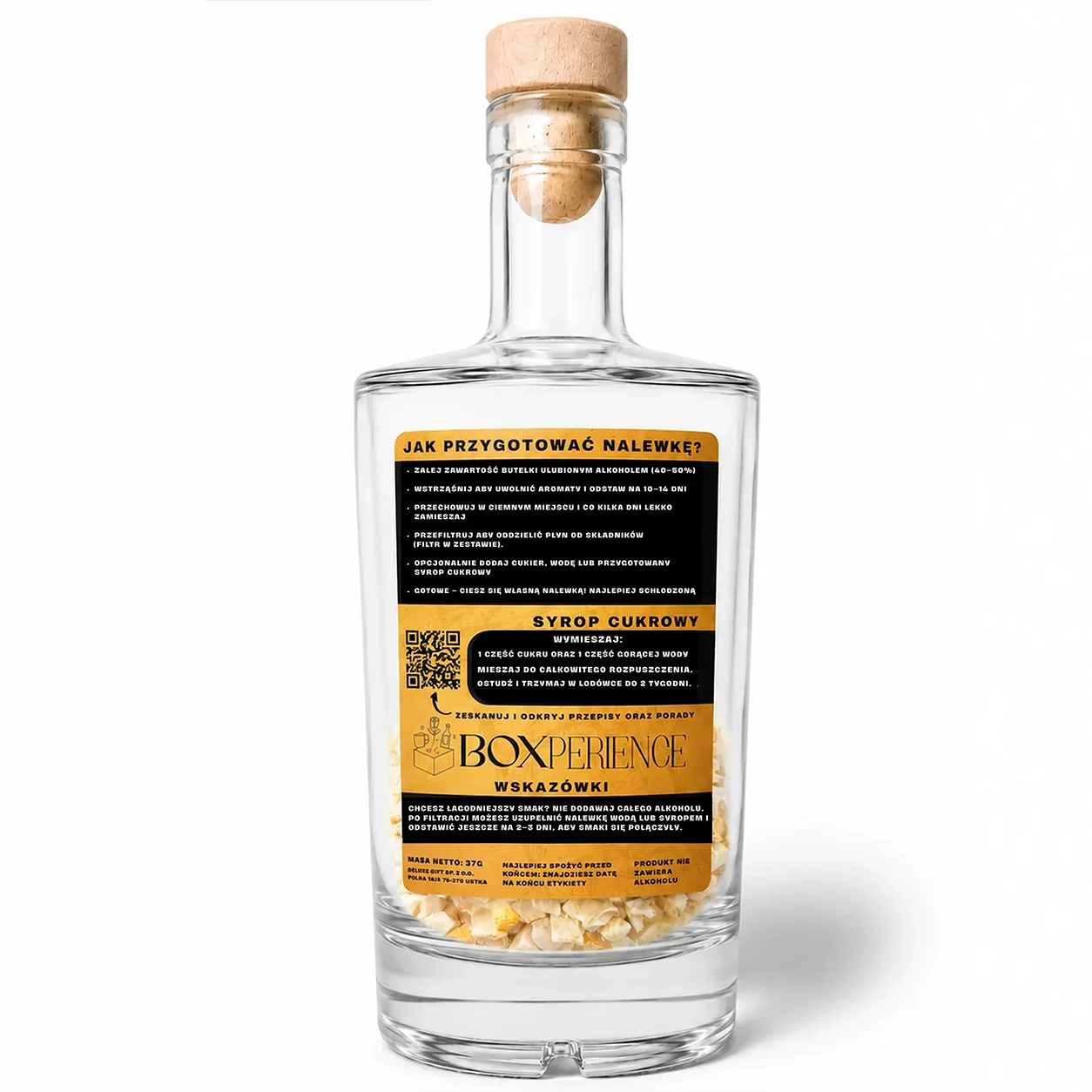 Zestaw do samodzielnego przygotowania nalewki cytrynowej 500 ml