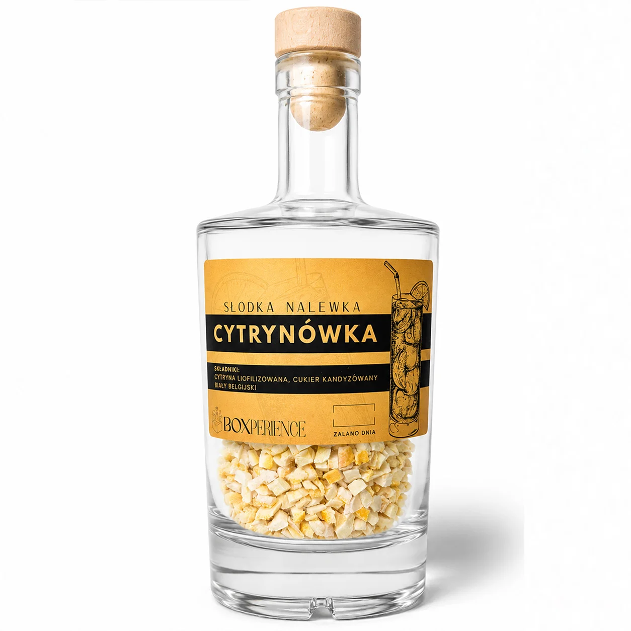 Butelka ze składnikami do przygotowania Cytrynówki 500 ml